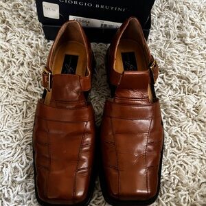 Giorgio Brutini Men's Tan Leather Loafers